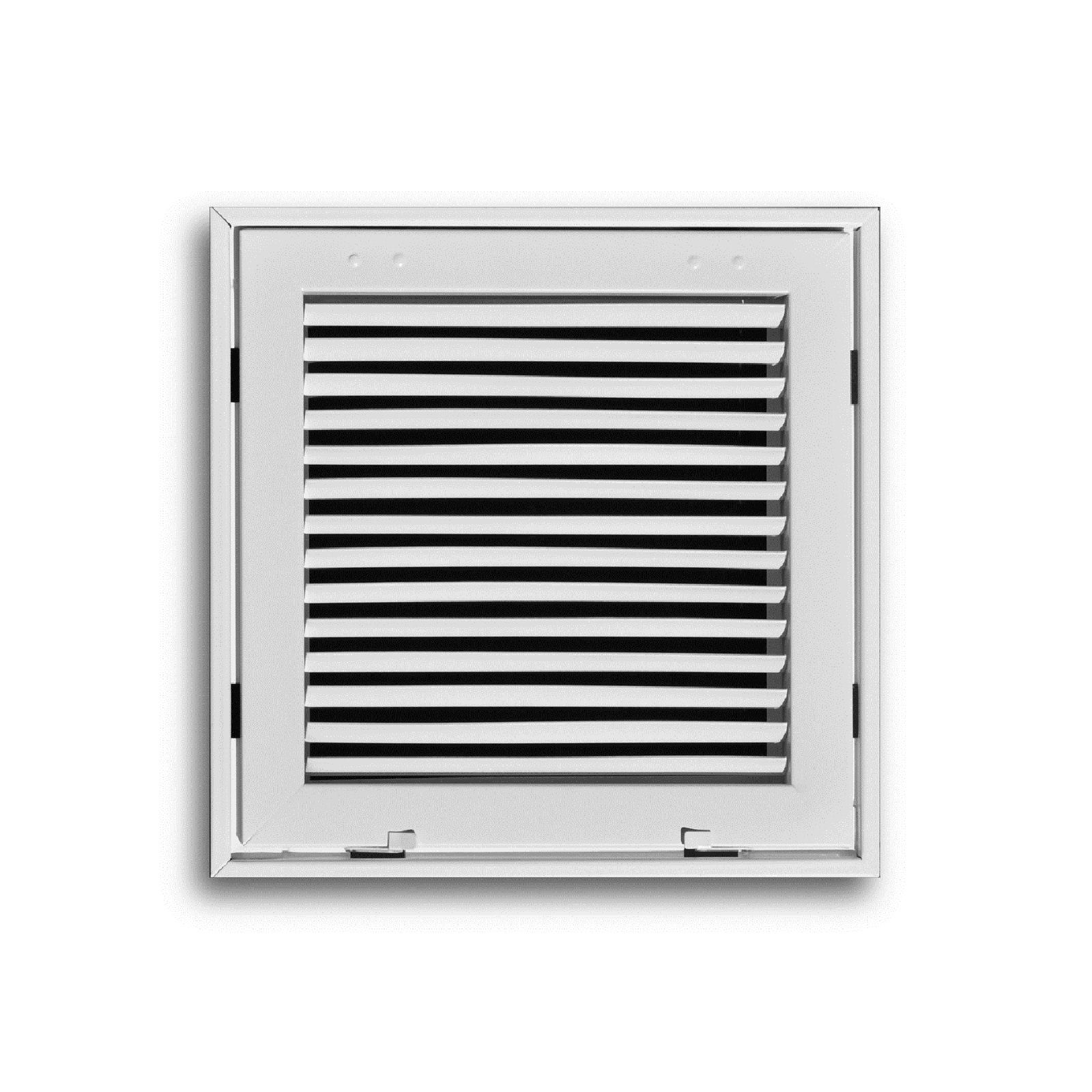 TRUaire 290 14X14 - Steel Fixed Bar Return Air Filter Grille, White, 14" X 14"